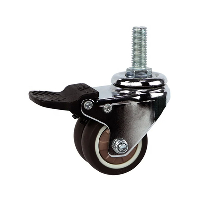 275lbs Loaded Capacity Medical Casters With 4 Inch Wheel Size 4 Inches Overall Height