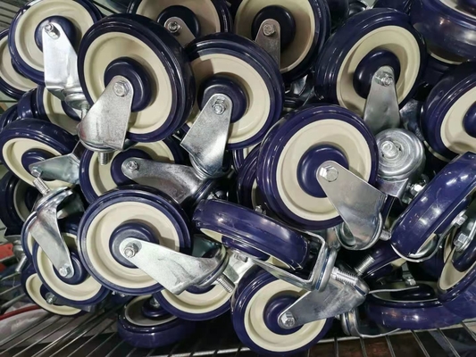 100mm PU Trolley Wheels Heavy Duty