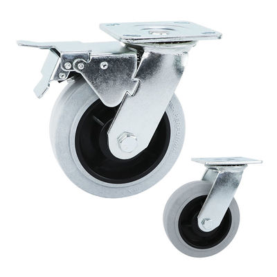 6inch 300kg Loading Thermoplastic Rubber Wheels Anti Static