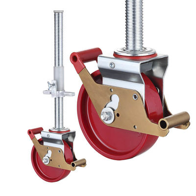 1000kg Loading 200mm Scaffolding Casters Wheels Rust Resistant Heavy Duty Castors