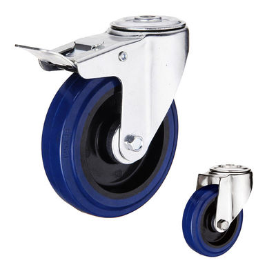 ISO9001 242lbs Capacity 6 Inch Rubber Caster Wheels