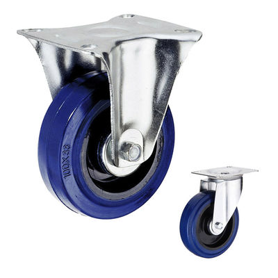 ISO9001 242lbs Capacity 6 Inch Rubber Caster Wheels