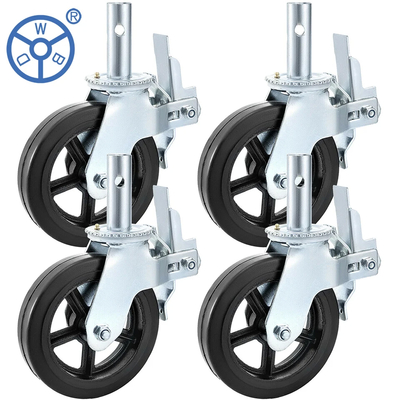 Load Capacity Scaffolding Wheels With Zinc Coated Plate - 200-250kg Load Capacity