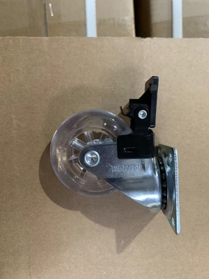 Swivel Transparent PU Casters Wheels For Furniture With 10-60KG Load Capacity