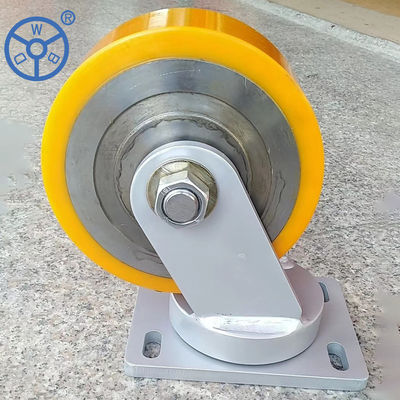 4 Inches Overall Height 3 Inches Wheel Diameter Double Brake Medical Casters For Healthcare Facilities