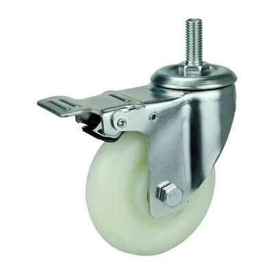 Zinc Painted Bracket Surface Treament Heavy Duty Casters with Ball Bearing and Iron Wheel Center