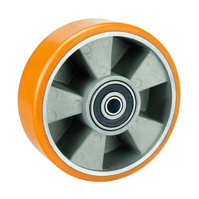 350KG क्षमता नायलॉन कैस्टर 65mm सॉलिड कोर व्हील मशीनरी और उपकरण आवाजाही के लिए टिकाऊ औद्योगिक कैस्टर व्हील