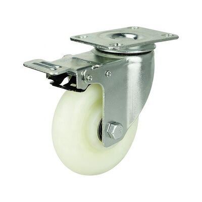 100 से 300 KG रबर कैस्टर व्हील्स इलास्टिक सॉफ्ट ऑरेंज लोड कैपेसिटी इनडोर आउटडोर एप्लीकेशन के लिए आदर्श टिकाऊ और कैस्टर सॉल्यूशन