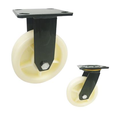 Polyethylene 150x42mm Heavy Duty Casters With Green Painted Bracket