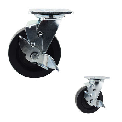 880LBS Drying Rack Side Brake Swivel 6 Inch Phenolic Caster Wheels