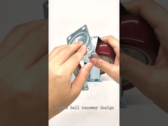 मीडियम ड्यूटी सिंगल बियरिंग लाल पीवीसी कास्टर परिचय-वाईएलकास्टर